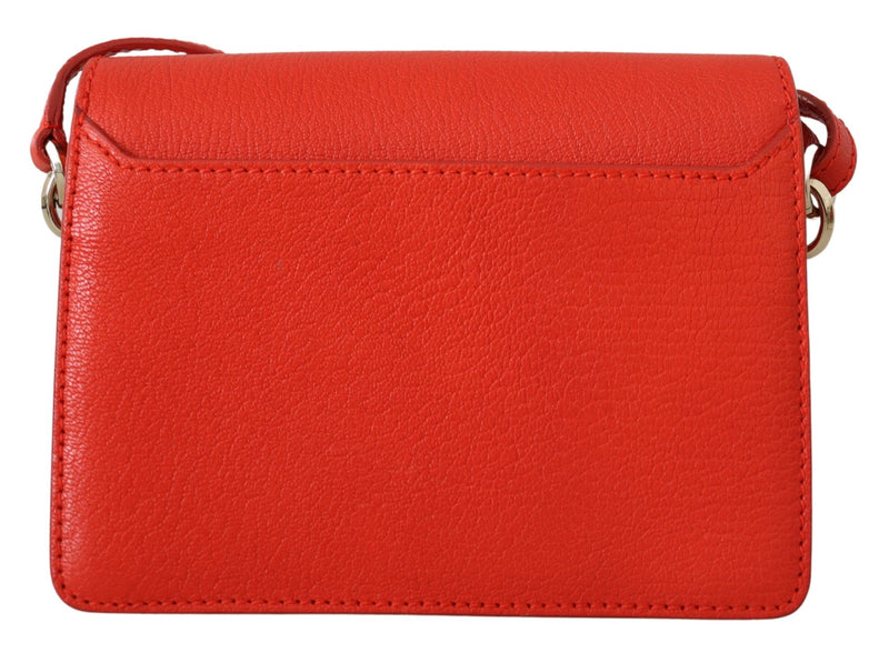 Orange Goat & Calf Leather Madeline Gtg Shoulder Bag