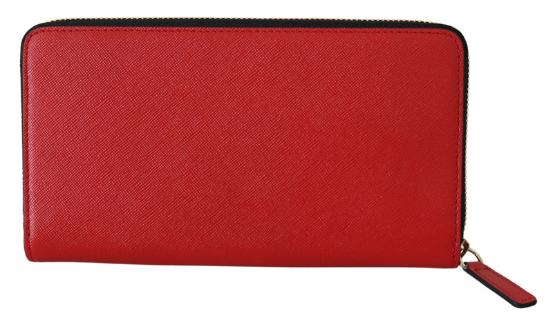 Zip Around Leather Wallet