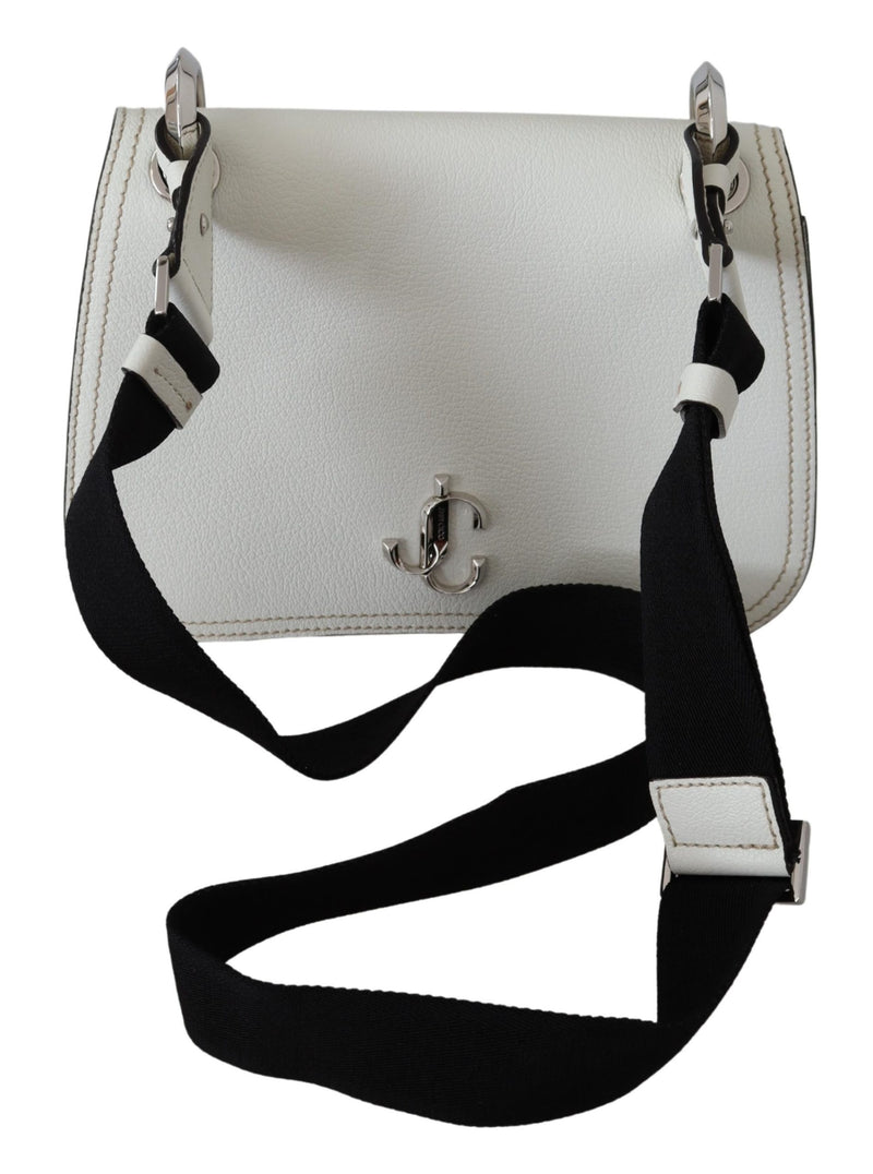 White Soft Grainy Leather Varenne Kdy Shoulder Bag