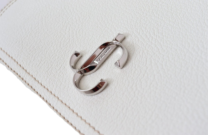 White Soft Grainy Leather Varenne Kdy Shoulder Bag