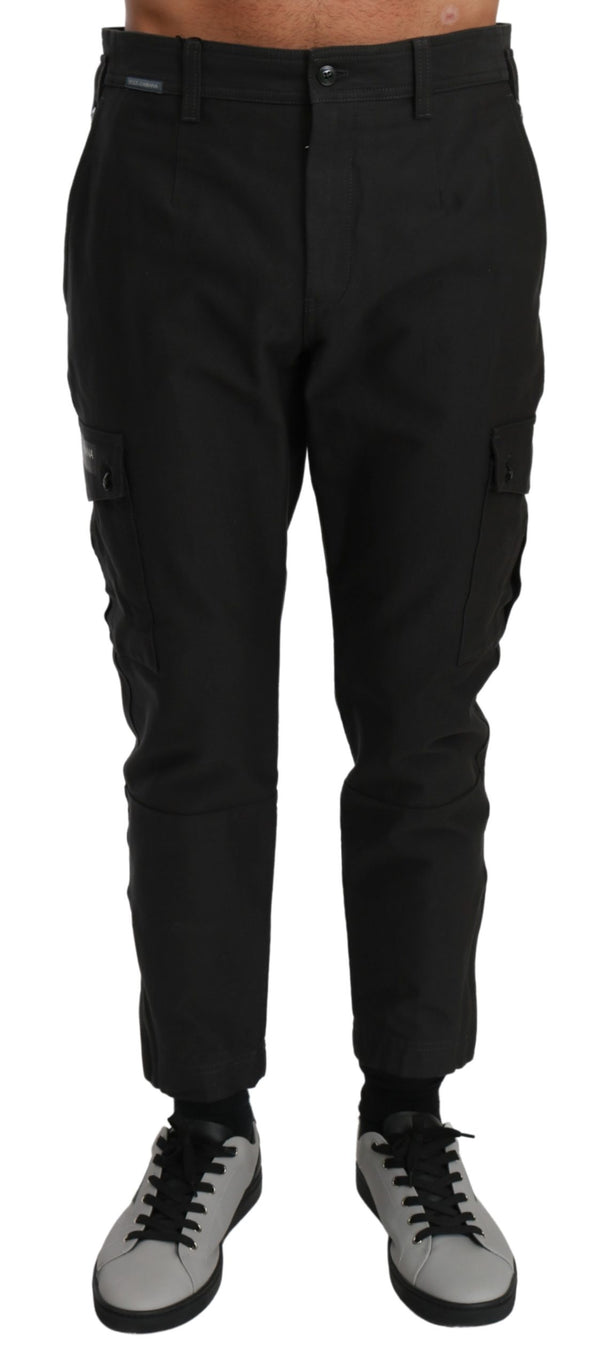 Gray Cargo Casual Mens Trouser Cotton Pants