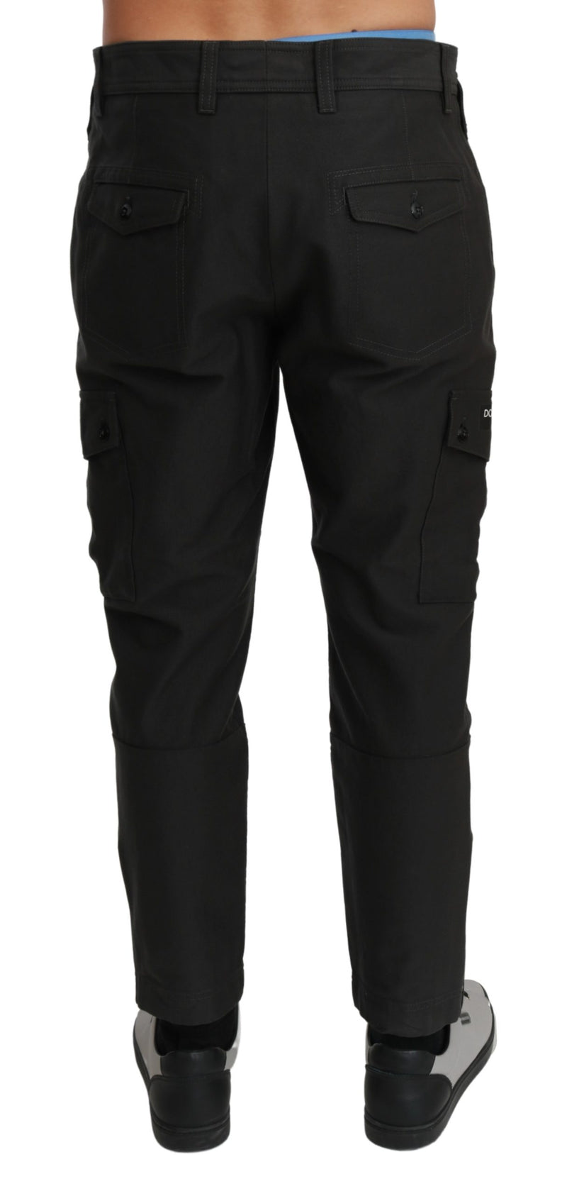 Gray Cargo Casual Mens Trouser Cotton Pants