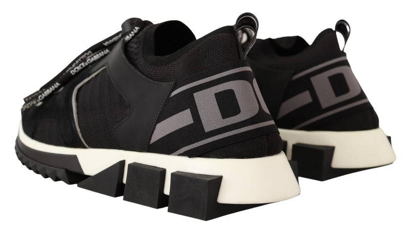 Black Leather Mens Sneakers Low Top Shoes
