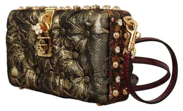 Multicolor Jacquard Padlock Women Clutch Bag BOX