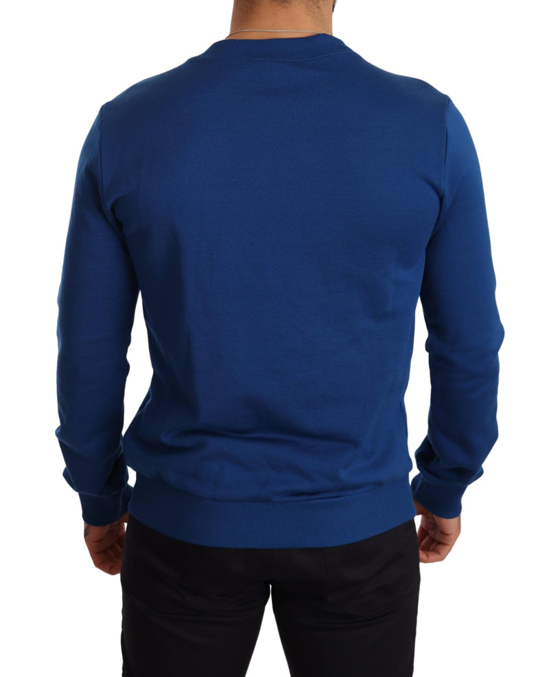 Blue Crown King Cotton Pullover Sweater