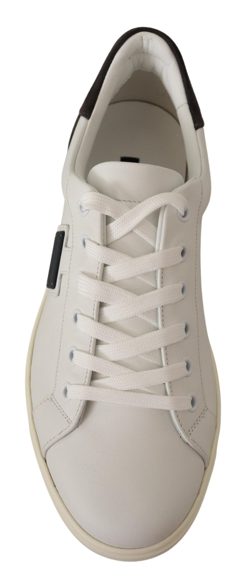 White Suede Leather Low Top Sneakers Shoes