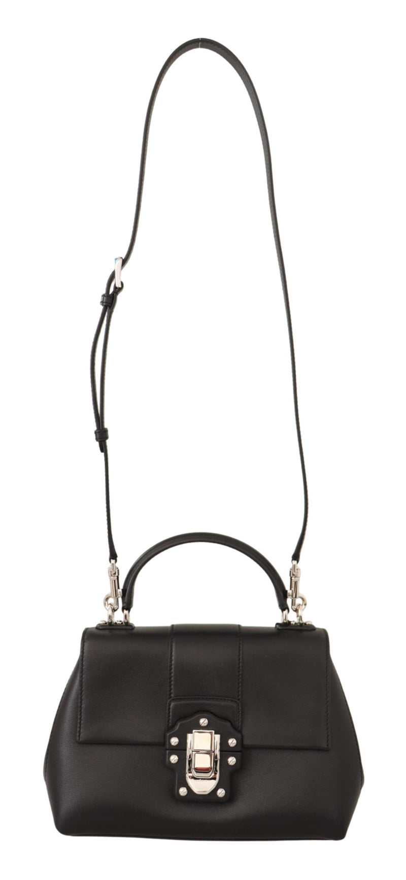 Black Leather LUCIA Hand Shoulder Women Bag