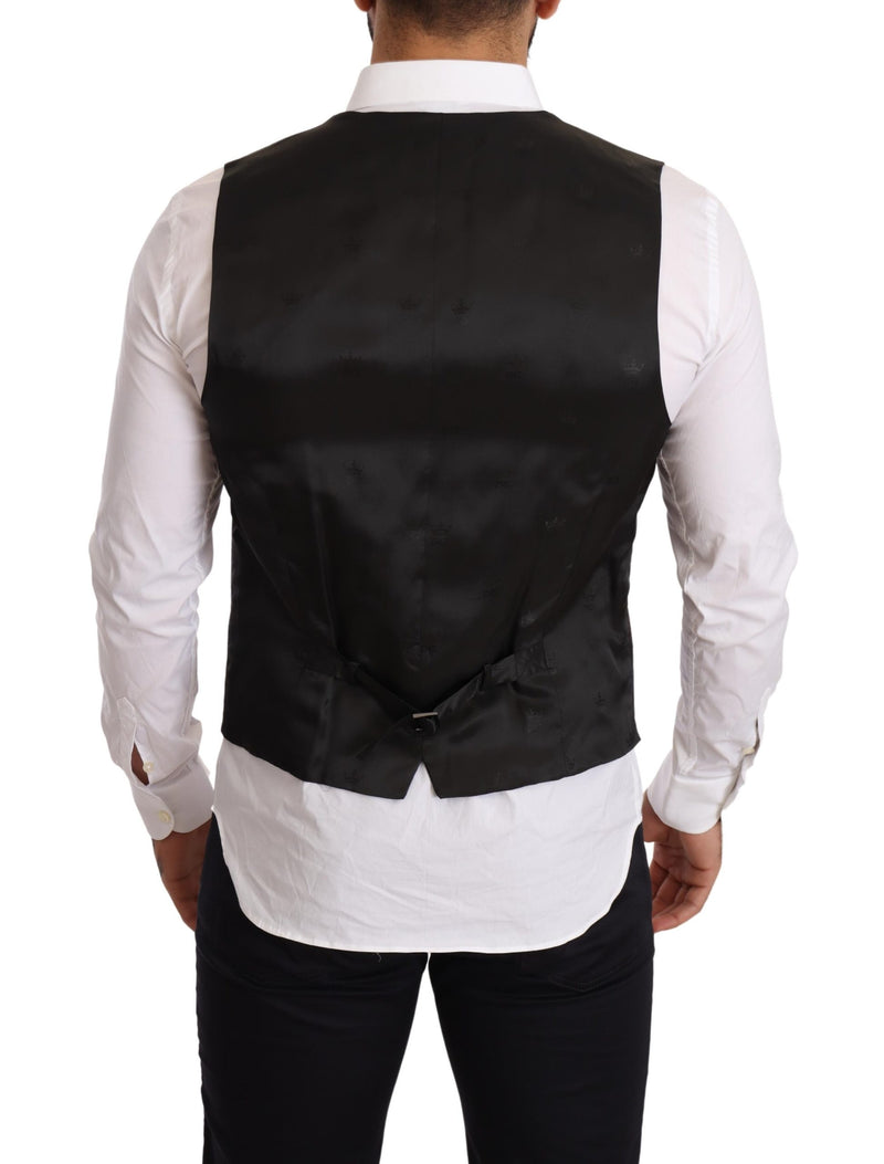 Blue Floral Single Breasted Waistcoat Vest