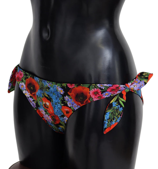 Multicolor Floral Swimwear Beachwear Bikini Bottom