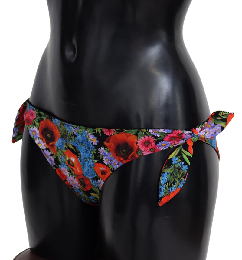 Multicolor Floral Swimwear Beachwear Bikini Bottom