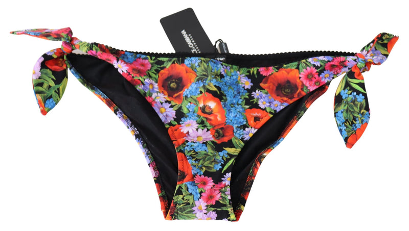 Multicolor Floral Swimwear Beachwear Bikini Bottom