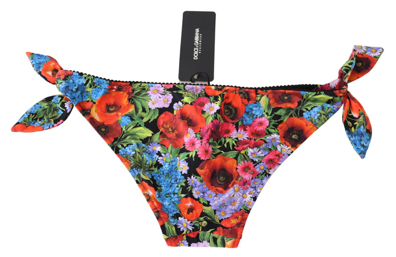 Multicolor Floral Swimwear Beachwear Bikini Bottom