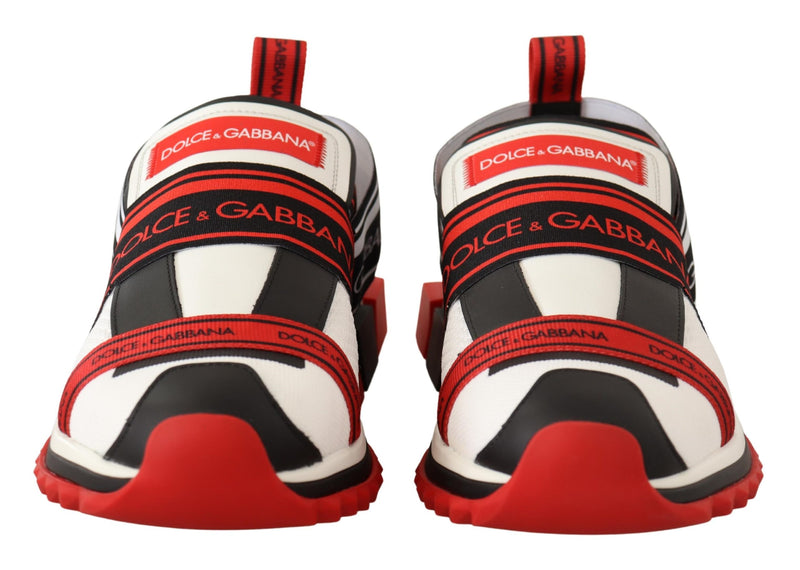 Red White Black Sneakers Sorrento Sandals