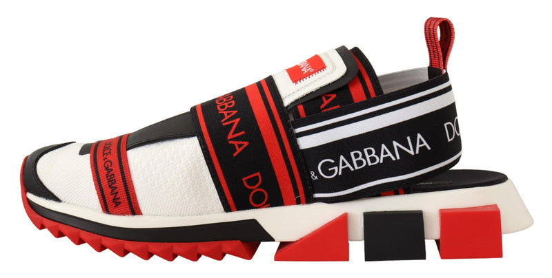 Red White Black Sneakers Sorrento Sandals