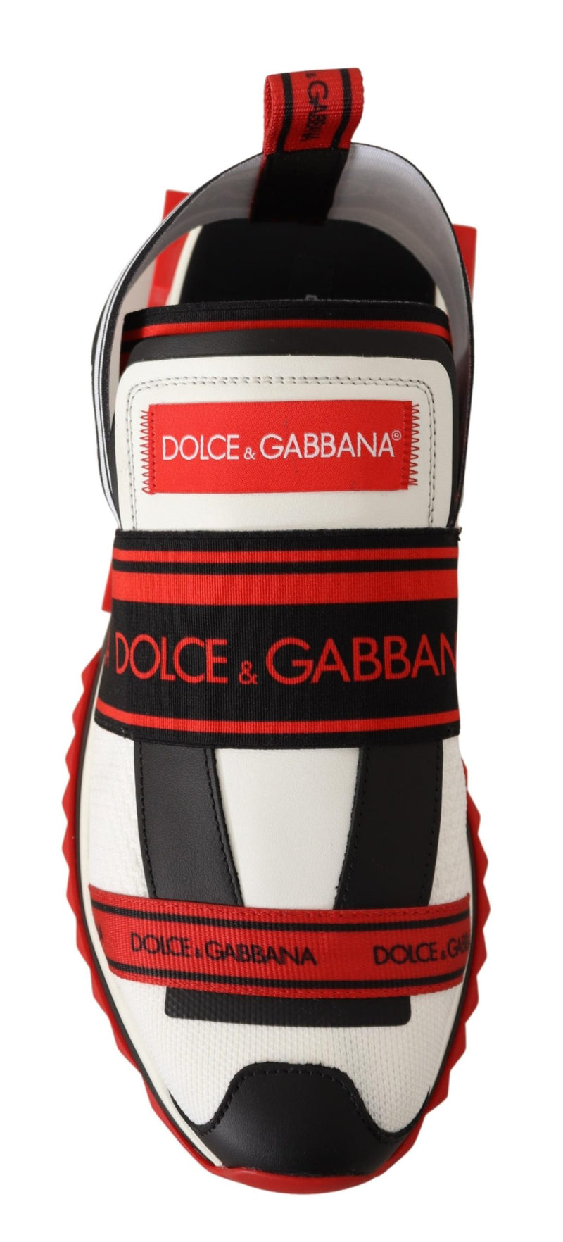 Red White Black Sneakers Sorrento Sandals