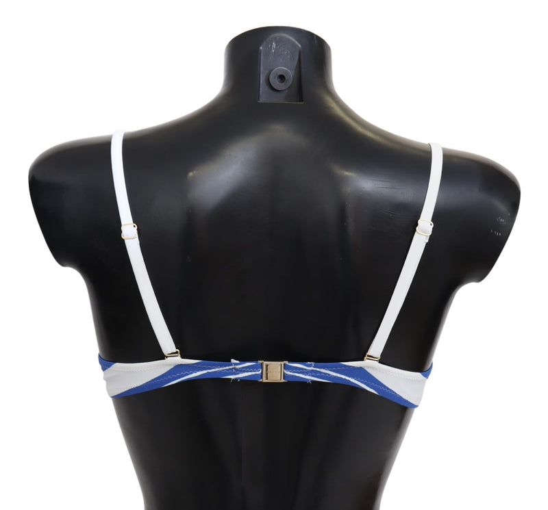 Blue White Stripes Women Beachwear Bikini Tops