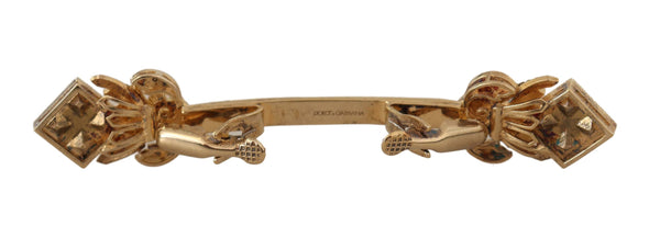 Green Emerald Gold Tone Collar Clip Tie Brooch