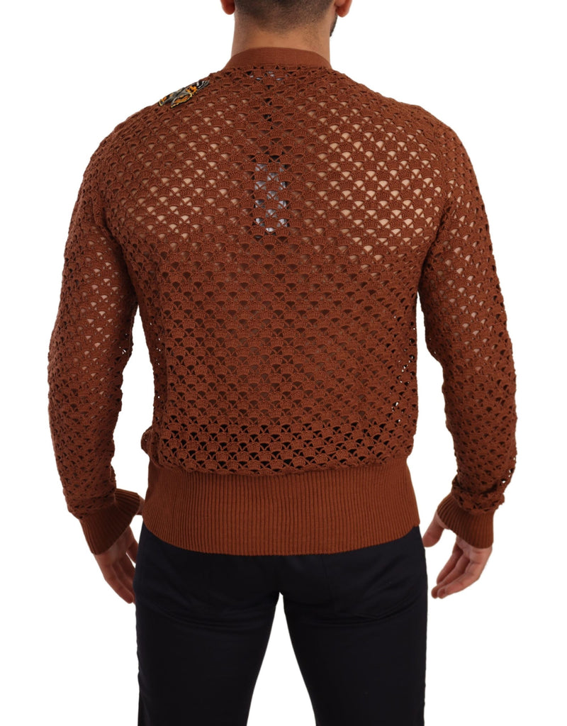 Brown Leopard Butterfly Cardigan Sweater