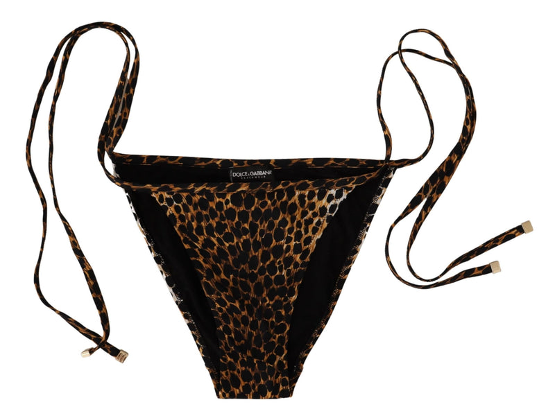 Beachwear Swimsuit Leopard Print Bottom Bikini