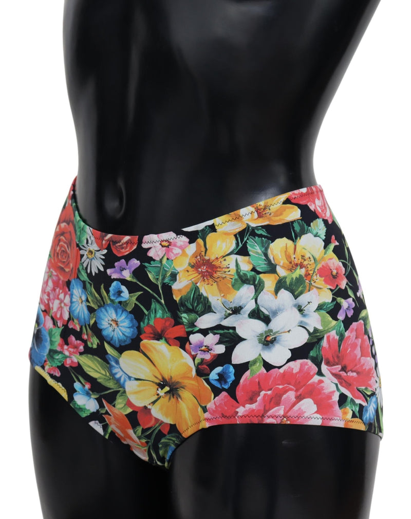 Multicolor Floral Swimwear Beachwear Bikini Bottom