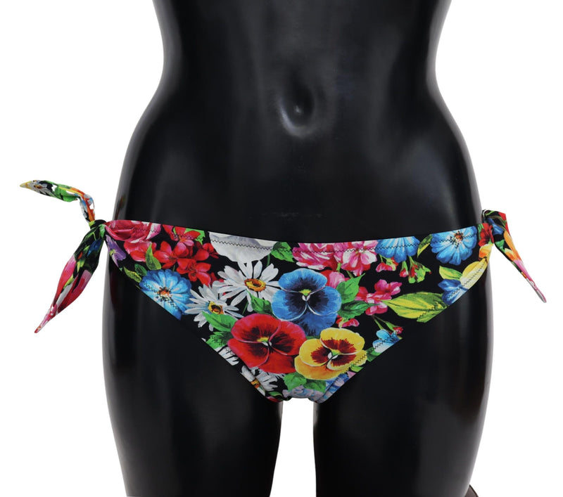 Multicolor Floral Swimwear Beachwear Bikini Bottom