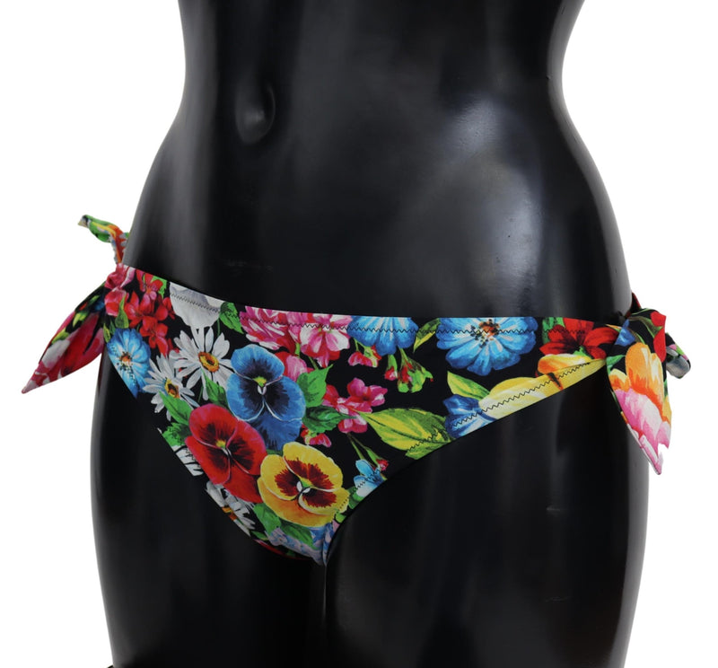 Multicolor Floral Swimwear Beachwear Bikini Bottom