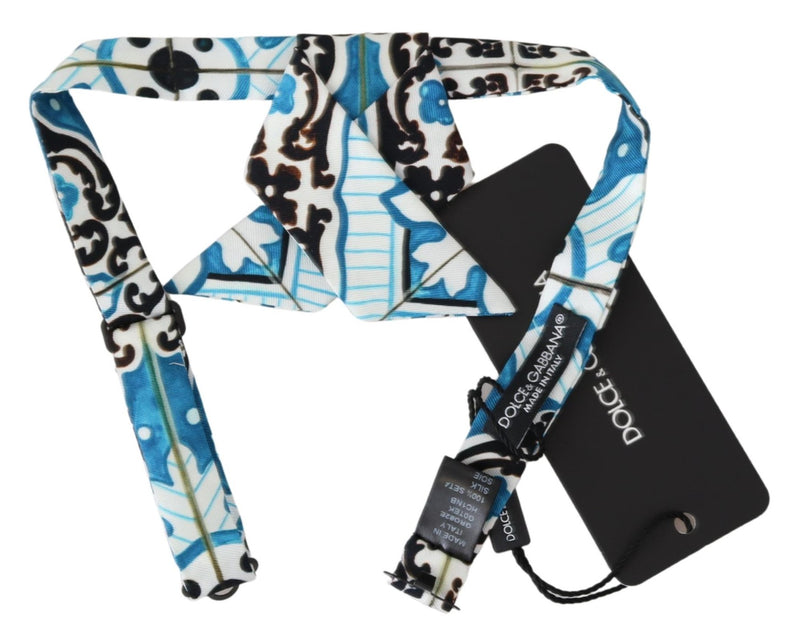 Multicolor Sicily Print Adjustable Neck Papillon Tie