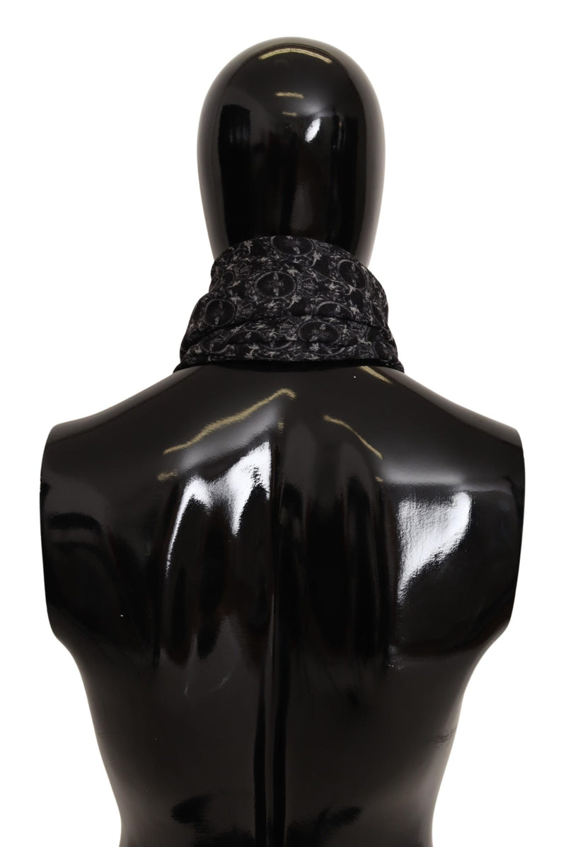 Black Bee Print Cashmere Wrap Shawl Scarf