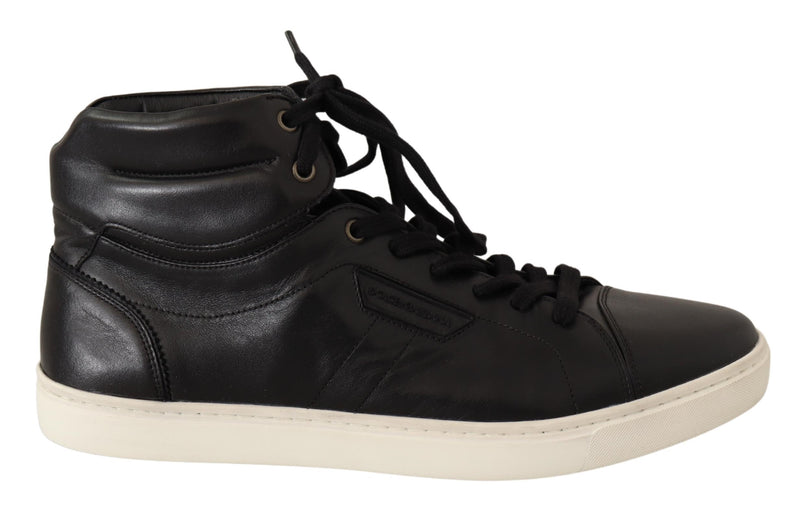 Black London Logo High Top Sneakers Shoes