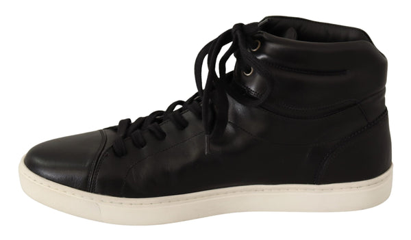 Black London Logo High Top Sneakers Shoes