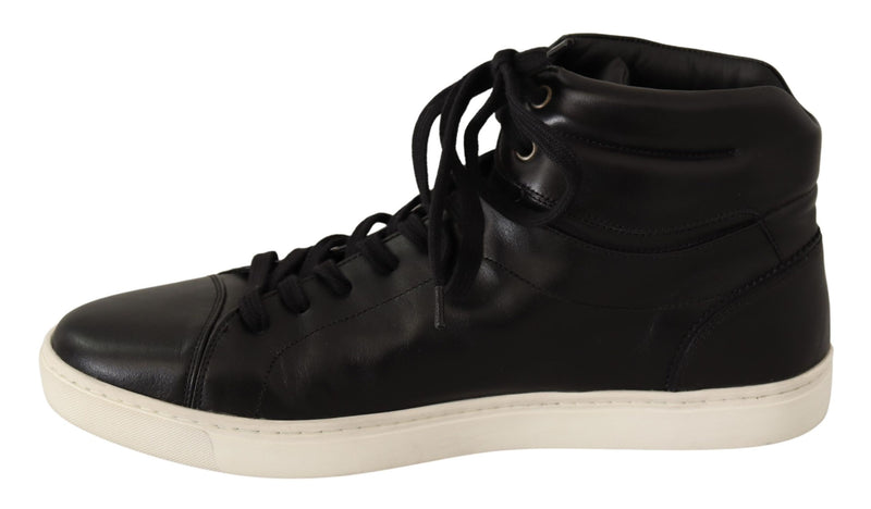 Black London Logo High Top Sneakers Shoes