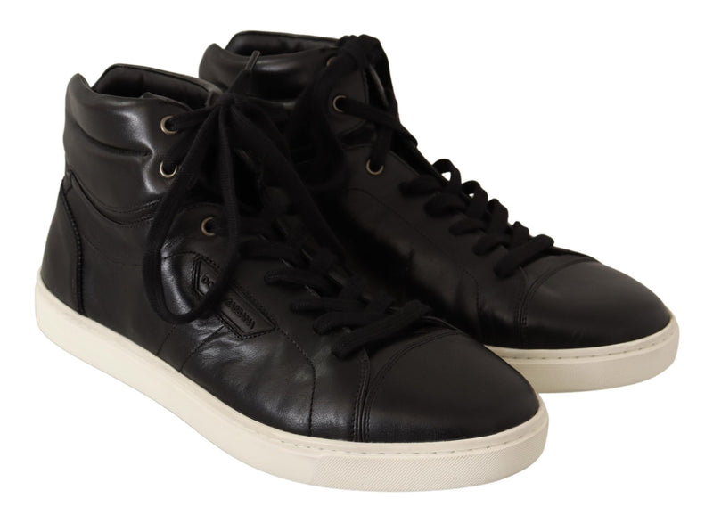 Black London Logo High Top Sneakers Shoes
