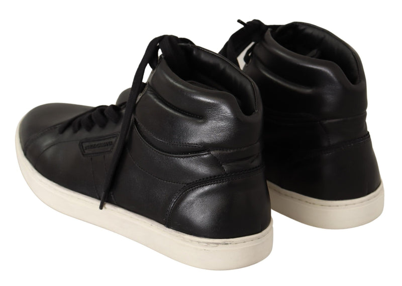Black London Logo High Top Sneakers Shoes