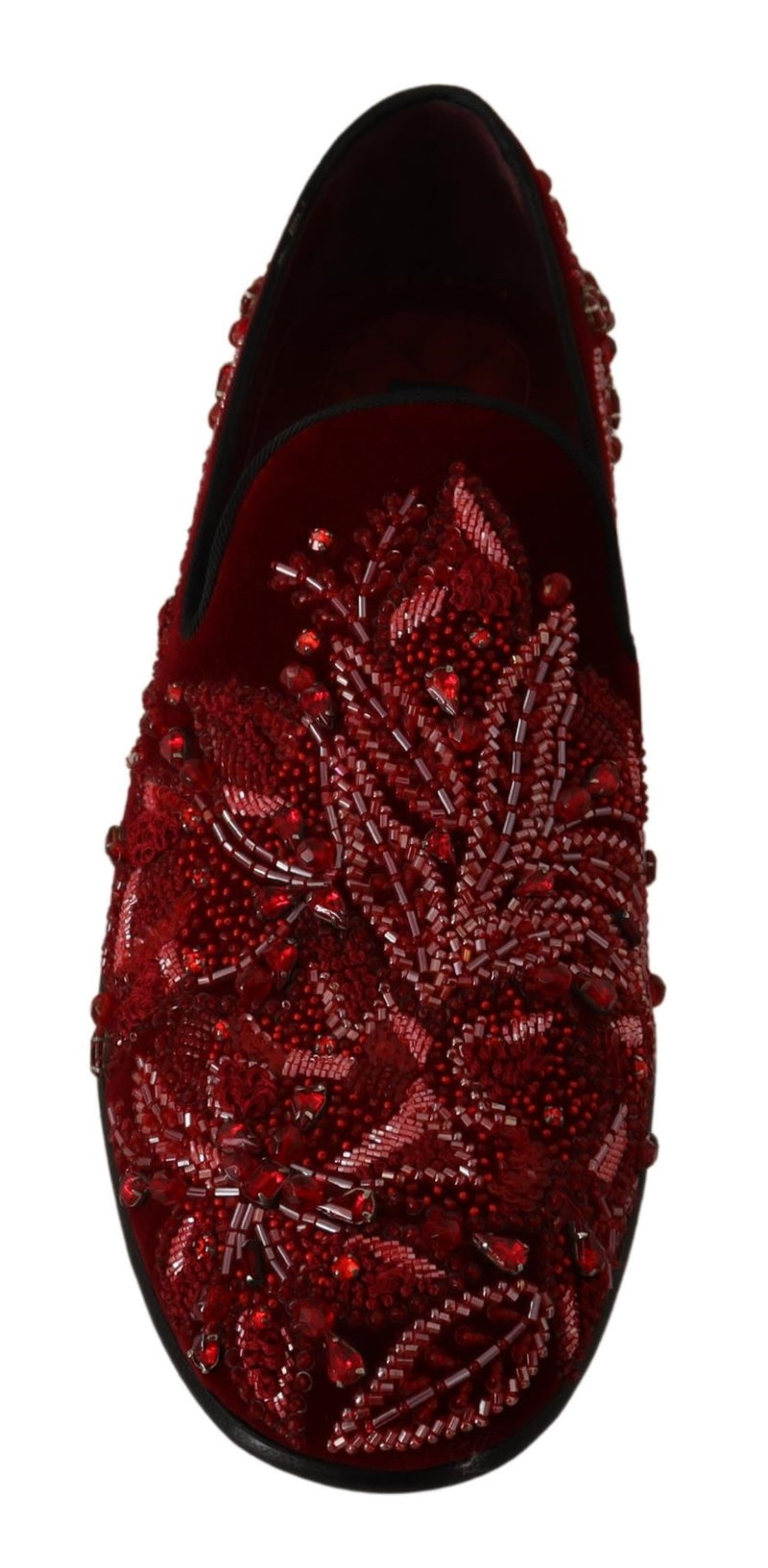 Shoes Red Velvet Crystal Slip On Loafer