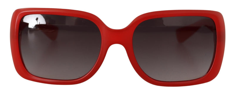 Red Plastic Rectangle Shades DG6093 Sunglasses