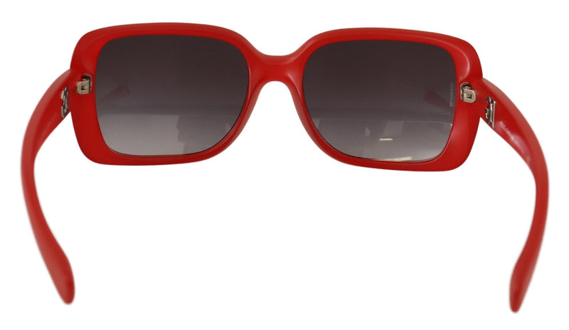 Red Plastic Rectangle Shades DG6093 Sunglasses