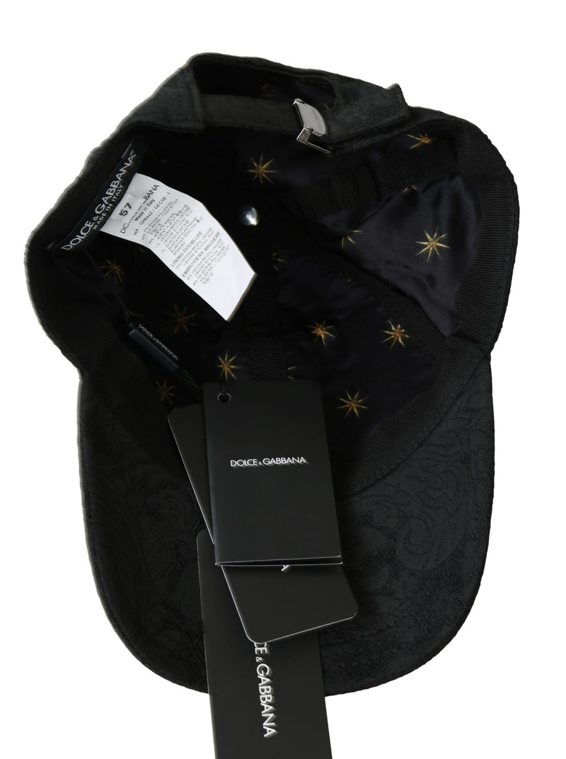 Black Paradiso Patch Baseball Cap Polyester Hat