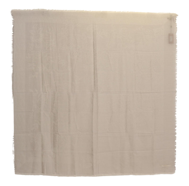 Off White Cotton Unisex Neck Warmer Scarf