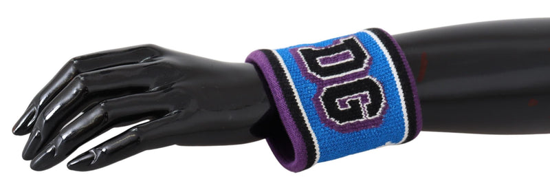 Multicolor Silk Blend DG QUEEN Wristband Wrap