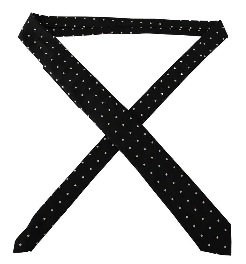 Black Polka Dot Classic Mens Tie