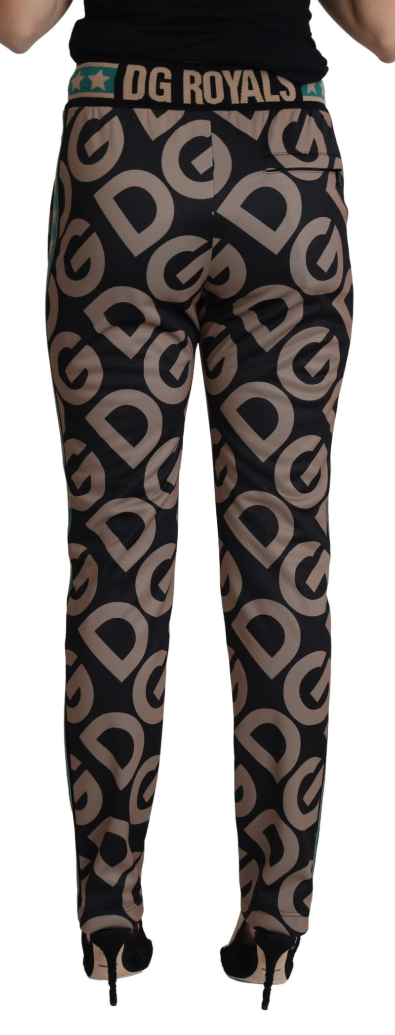 Multicolor DG Mania Print Straight Trouser Pant