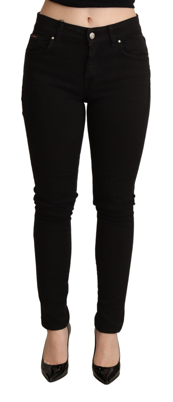 Black Skinny Denim Trouser Cotton Stretch Jeans