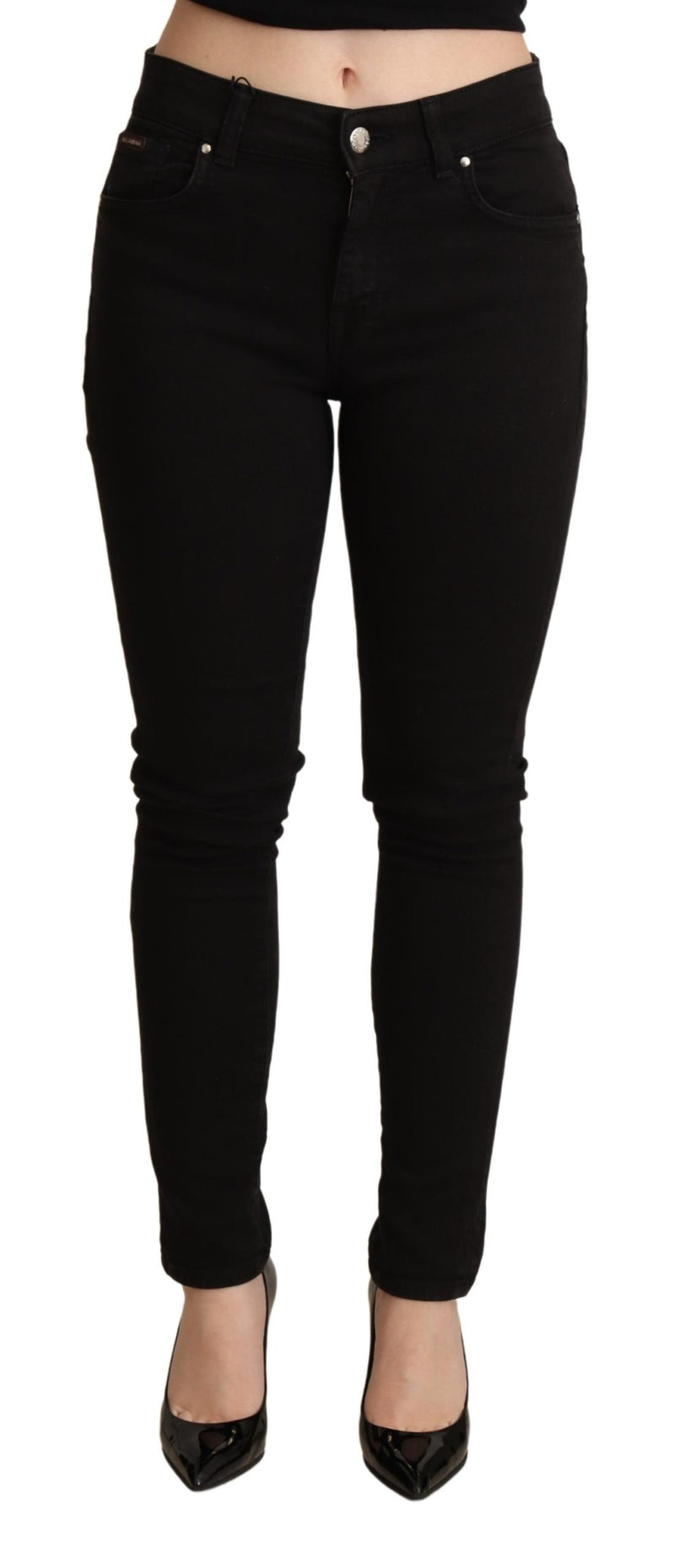 Black Skinny Denim Trouser Cotton Stretch Jeans
