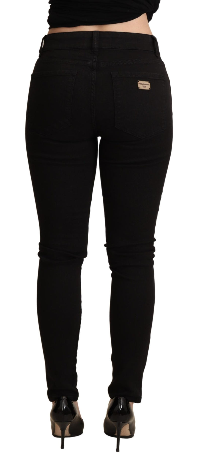 Black Skinny Denim Trouser Cotton Stretch Jeans