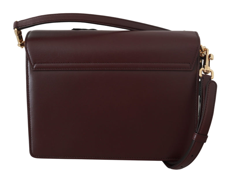 LUCIA Leather Burgundy Jewelled Shoulder Women Bag