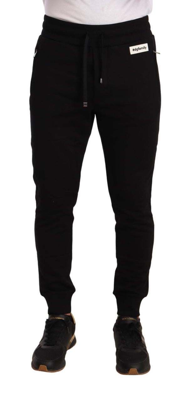 Black #dgfamily Patch Jogger Sweatpants