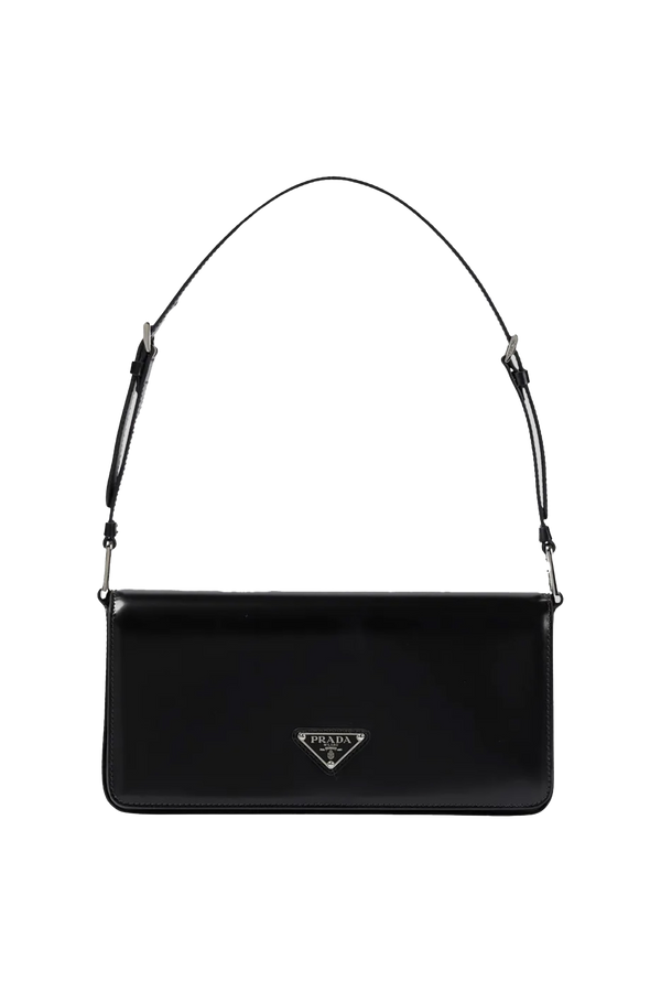 FEMME BAG IN BLACK BRUSHED LEATHER