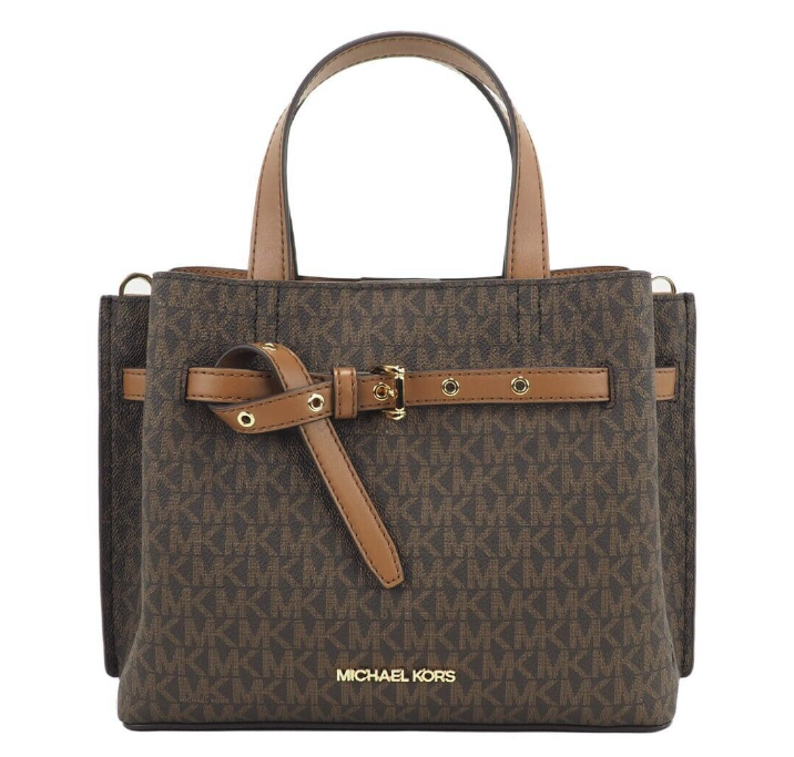 Emilia Small Leather Convertible Satchel Crossbody Handbag Purse