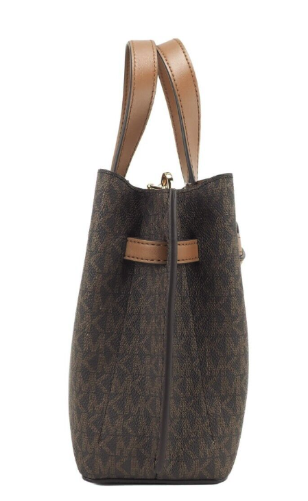 Emilia Small Leather Convertible Satchel Crossbody Handbag Purse