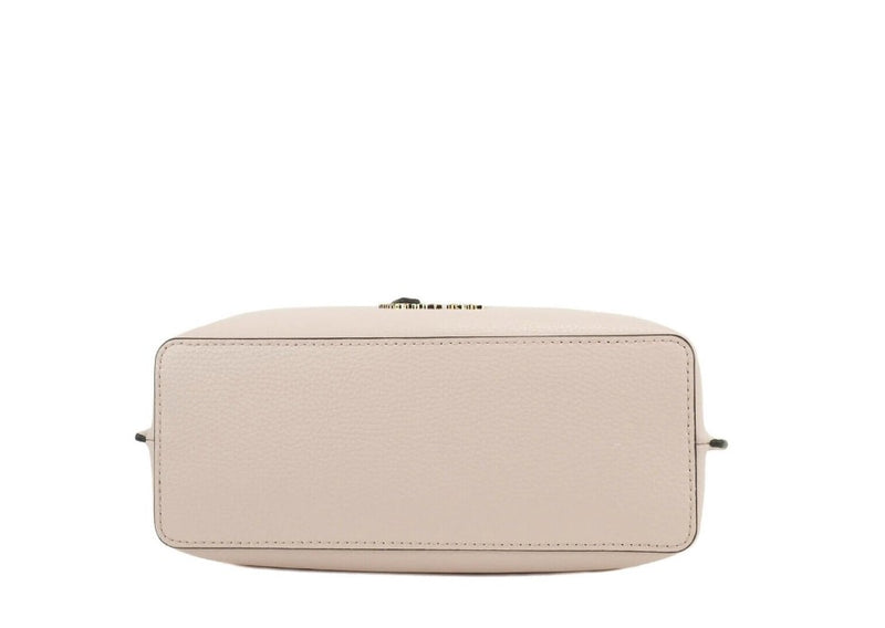 Emilia Small Powder Blush Pebbled Leather Satchel Crossbody Handbag